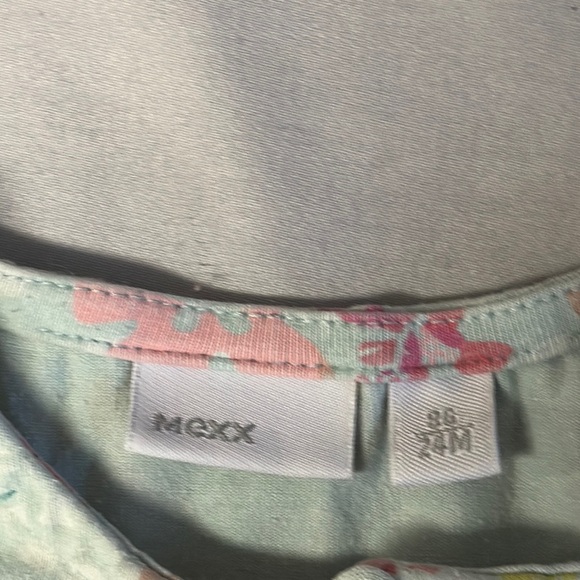 Mexx - Blue and Pink summer dress with Floral Design & empire waist - Picture 3 of 4